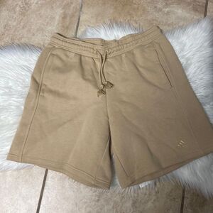 Women's Adidas All Szn Fleece Shorts Almost Beige Sz large nwt
